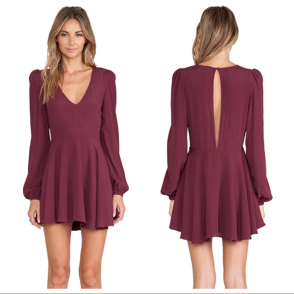 Lovers + Friends Shimmy Dress in Scarlet Sz S NWOT